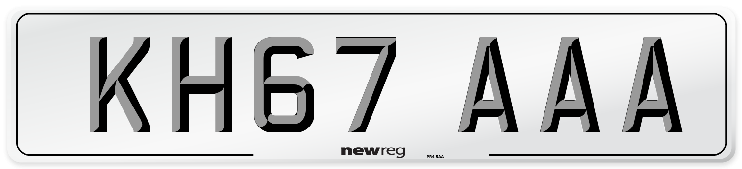 KH67 AAA Number Plate from New Reg